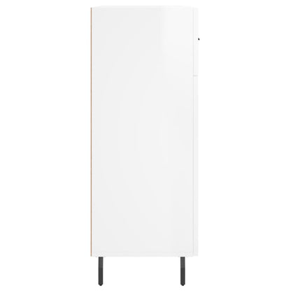Příborník Bílý S Vysokým Leskem 69,5X34X90 Cm Kompozitní Dřevo