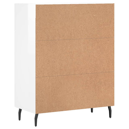 Příborník Bílý S Vysokým Leskem 69,5X34X90 Cm Kompozitní Dřevo