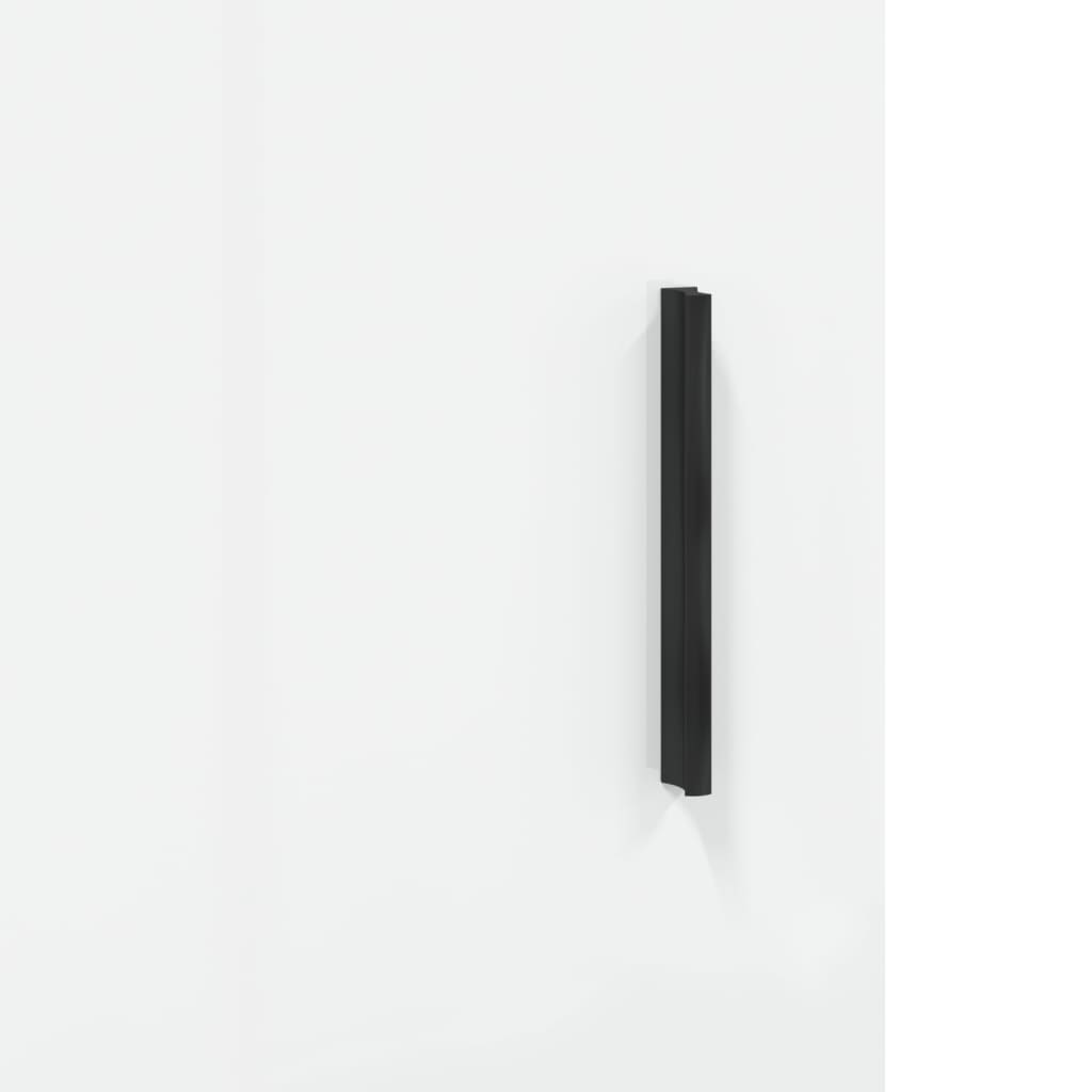 Příborník Bílý S Vysokým Leskem 69,5X34X90 Cm Kompozitní Dřevo