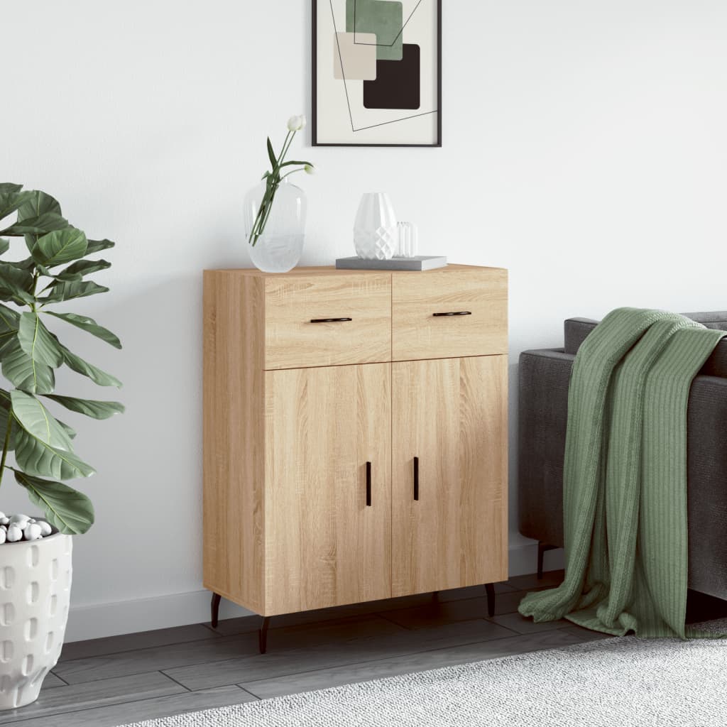 Příborník Bílý S Vysokým Leskem 69,5X34X90 Cm Kompozitní Dřevo