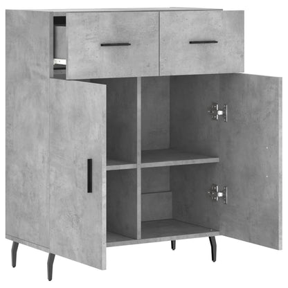 Příborník Betonově Šedý 69,5 X 34 X 90 Cm Kompozitní Dřevo