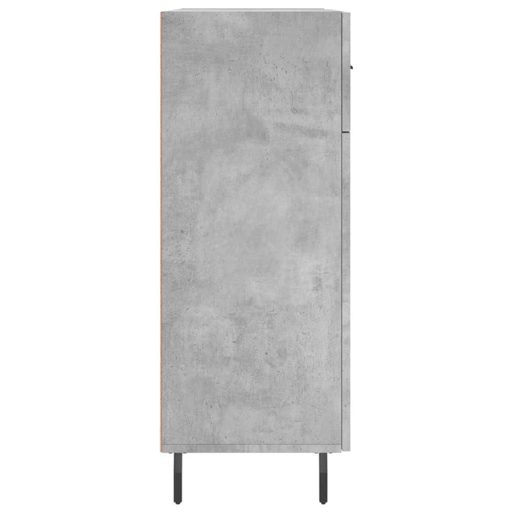 Příborník Betonově Šedý 69,5 X 34 X 90 Cm Kompozitní Dřevo
