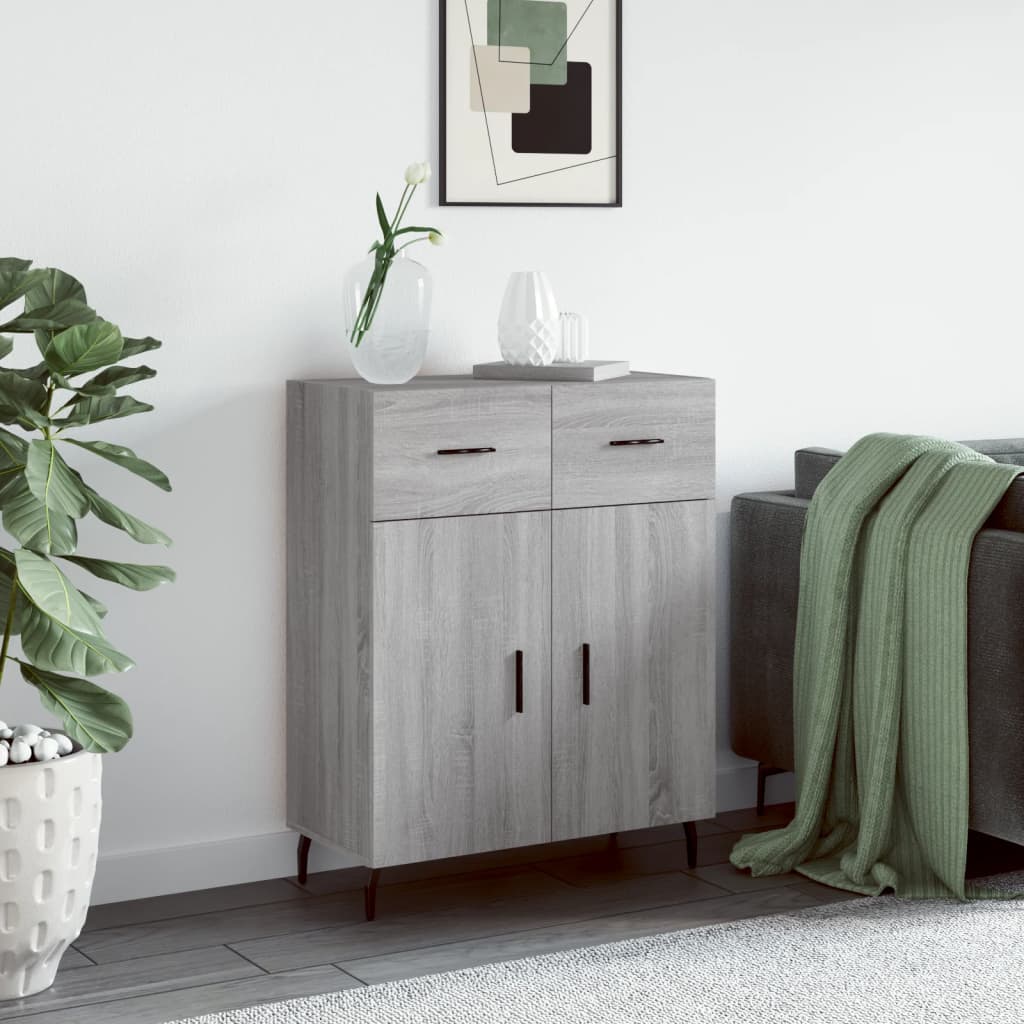 Příborník Bílý S Vysokým Leskem 69,5X34X90 Cm Kompozitní Dřevo