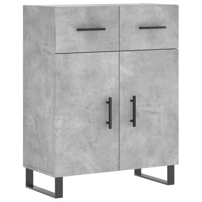 Příborník Betonově Šedý 69,5 X 34 X 90 Cm Kompozitní Dřevo
