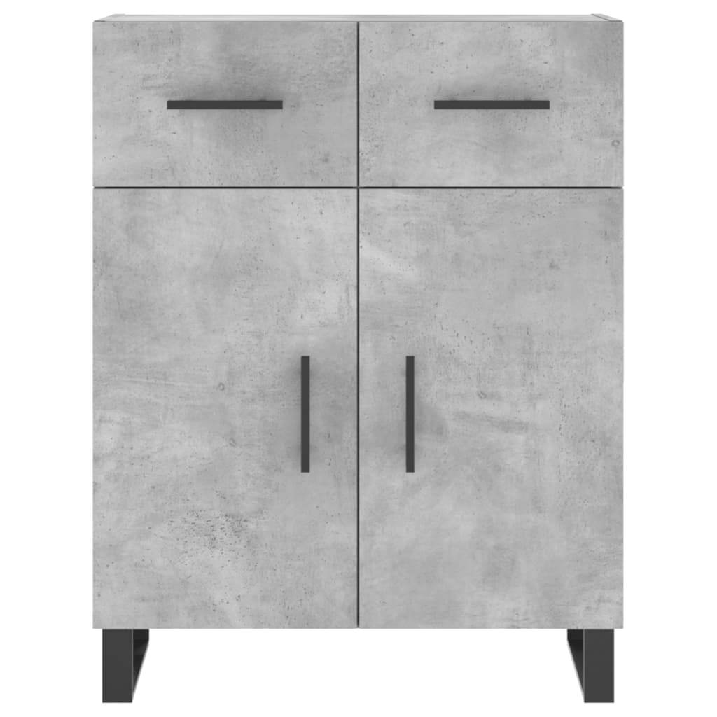 Příborník Betonově Šedý 69,5 X 34 X 90 Cm Kompozitní Dřevo