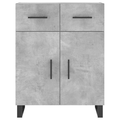 Příborník Betonově Šedý 69,5 X 34 X 90 Cm Kompozitní Dřevo