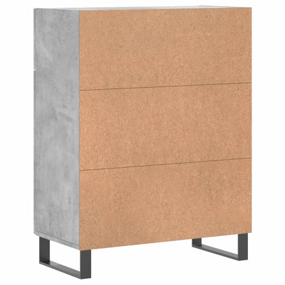 Příborník Betonově Šedý 69,5 X 34 X 90 Cm Kompozitní Dřevo
