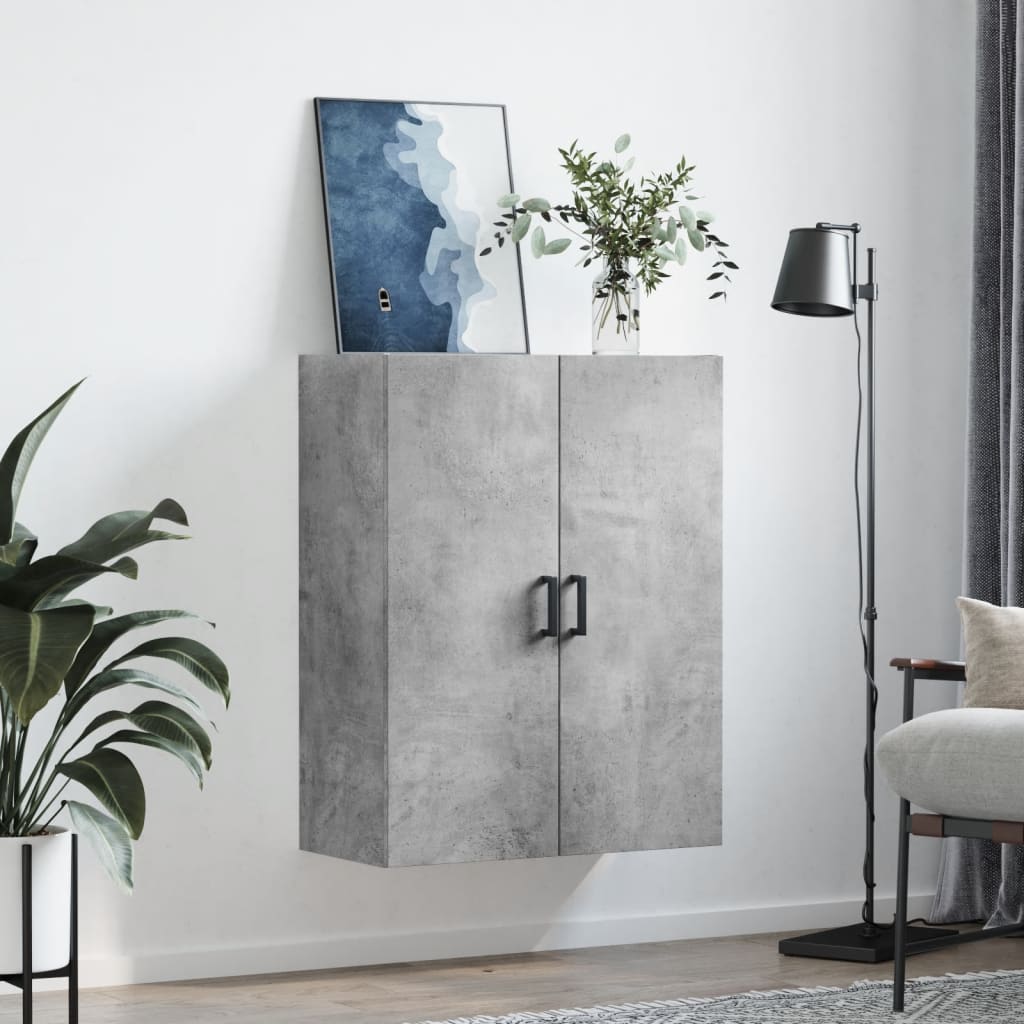 Nástěnná Skříňka Betonově Šedá 69,5 X 34 X 90 Cm
