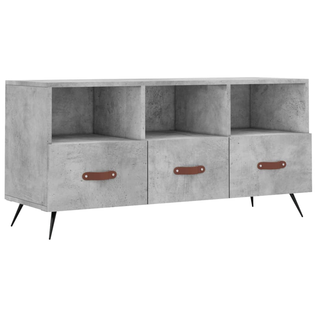 Tv Skříňka Betonově Šedá 102 X 36 X 50 Cm Kompozitní Dřevo
