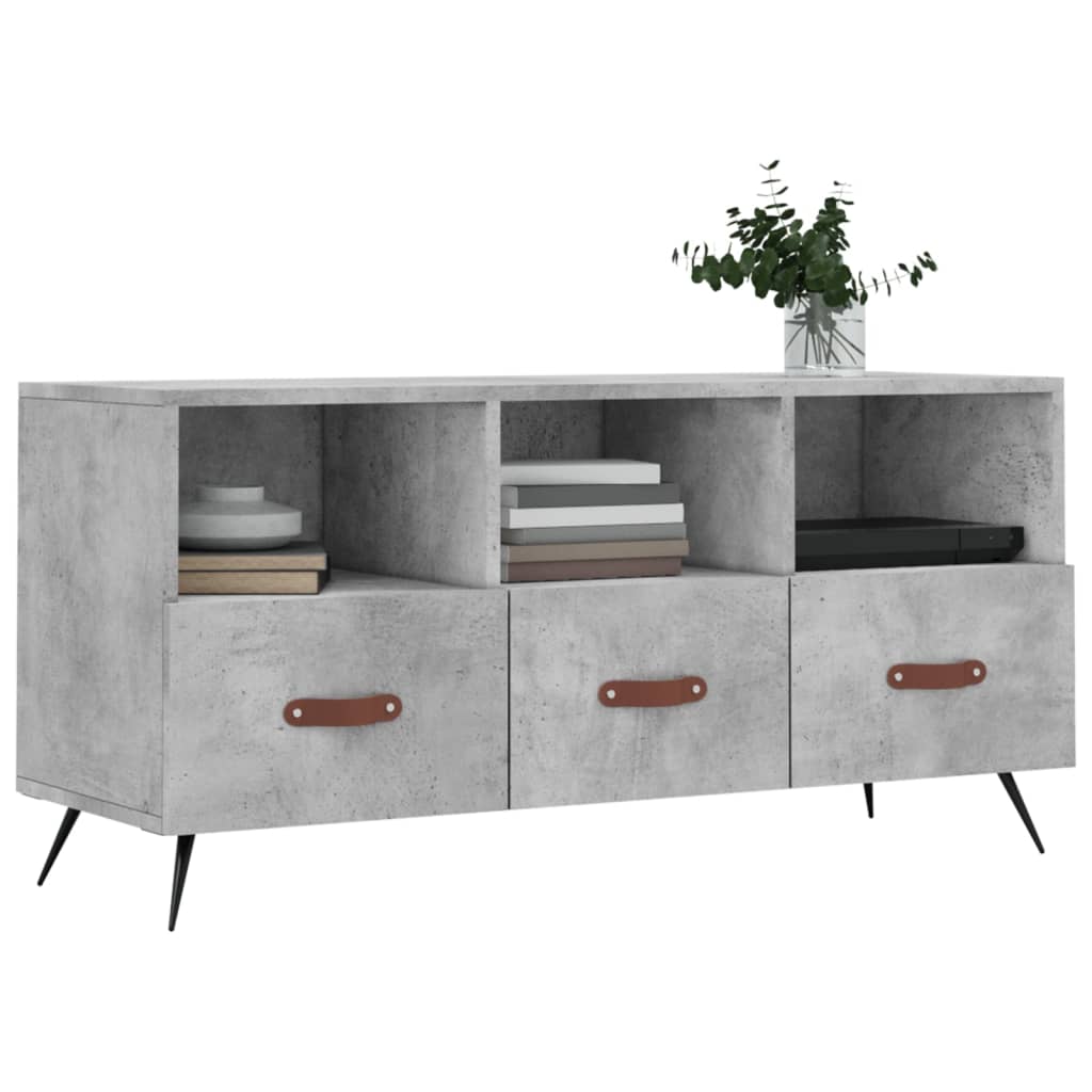 Tv Skříňka Betonově Šedá 102 X 36 X 50 Cm Kompozitní Dřevo