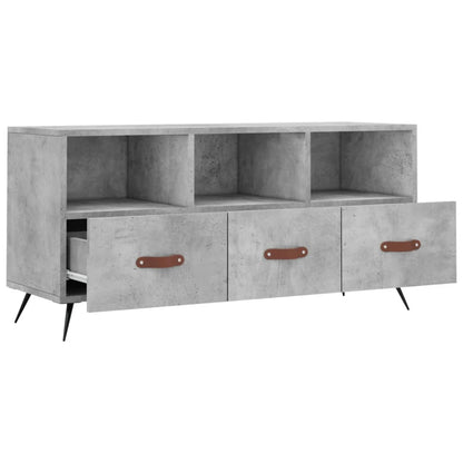 Tv Skříňka Betonově Šedá 102 X 36 X 50 Cm Kompozitní Dřevo