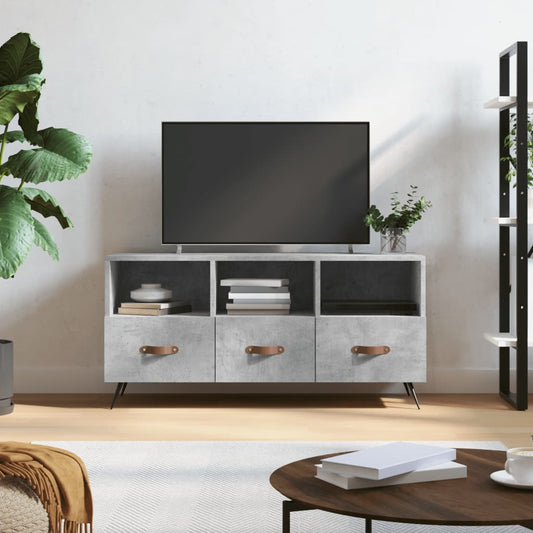 Tv Skříňka Betonově Šedá 102 X 36 X 50 Cm Kompozitní Dřevo