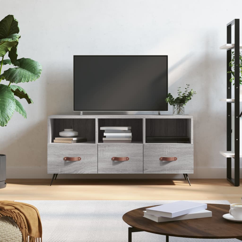 Tv Skříňka Betonově Šedá 102 X 36 X 50 Cm Kompozitní Dřevo