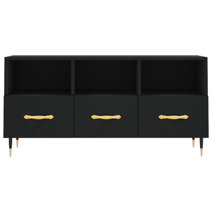 Tv Skříňka Černá 102 X 36 X 50 Cm Kompozitní Dřevo