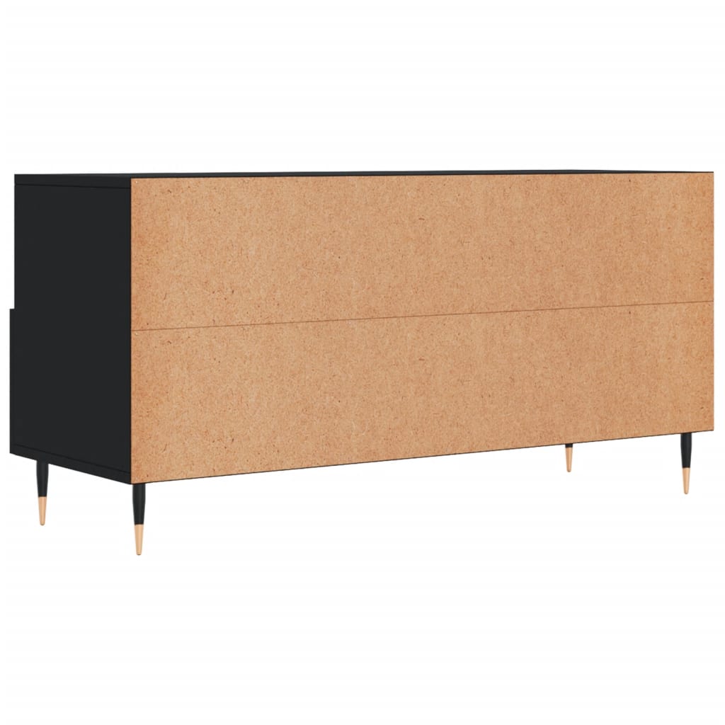 Tv Skříňka Černá 102 X 36 X 50 Cm Kompozitní Dřevo