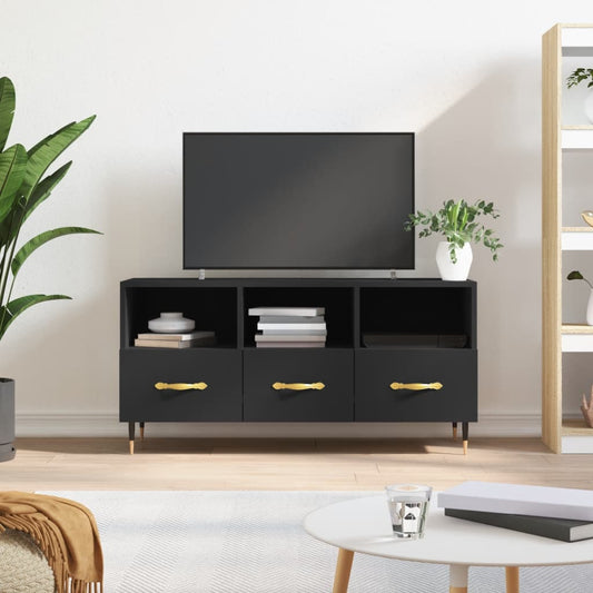 Tv Skříňka Černá 102 X 36 X 50 Cm Kompozitní Dřevo