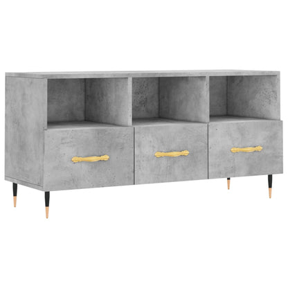 Tv Skříňka Betonově Šedá 102 X 36 X 50 Cm Kompozitní Dřevo