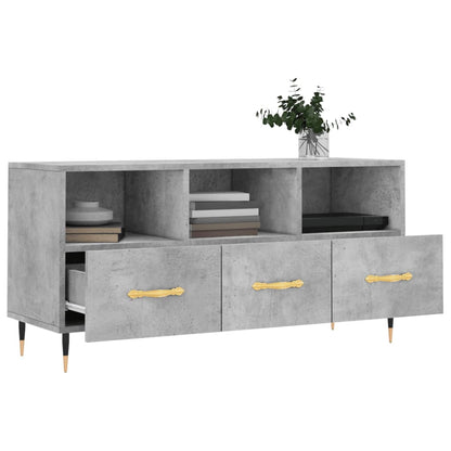 Tv Skříňka Betonově Šedá 102 X 36 X 50 Cm Kompozitní Dřevo