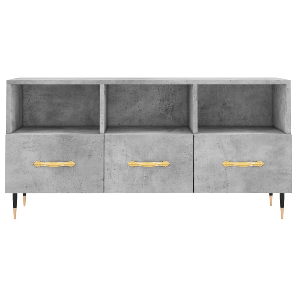 Tv Skříňka Betonově Šedá 102 X 36 X 50 Cm Kompozitní Dřevo