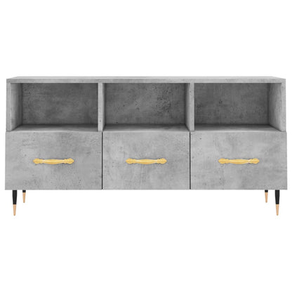 Tv Skříňka Betonově Šedá 102 X 36 X 50 Cm Kompozitní Dřevo