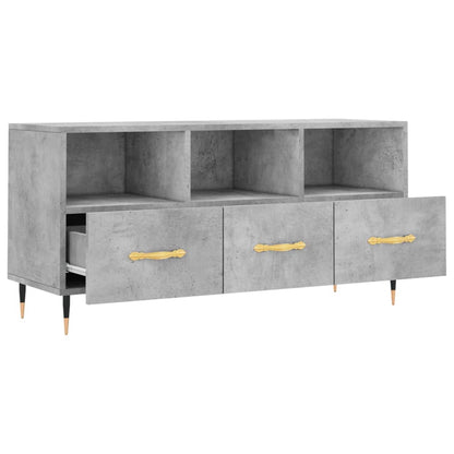 Tv Skříňka Betonově Šedá 102 X 36 X 50 Cm Kompozitní Dřevo
