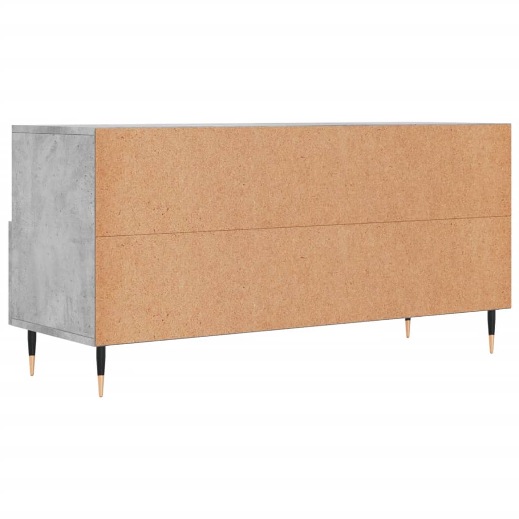 Tv Skříňka Betonově Šedá 102 X 36 X 50 Cm Kompozitní Dřevo