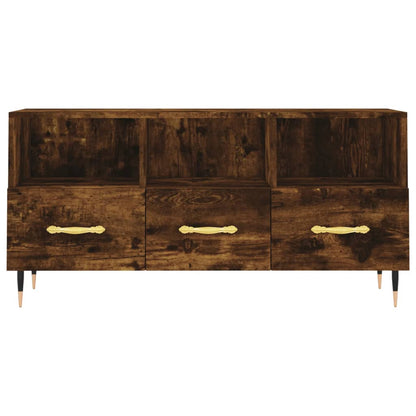Tv Skříňka Kouřový Dub 102 X 36 X 50 Cm Kompozitní Dřevo