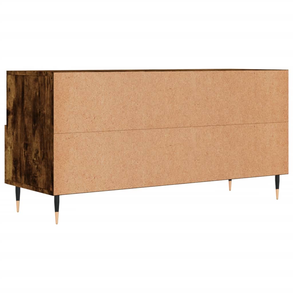 Tv Skříňka Kouřový Dub 102 X 36 X 50 Cm Kompozitní Dřevo