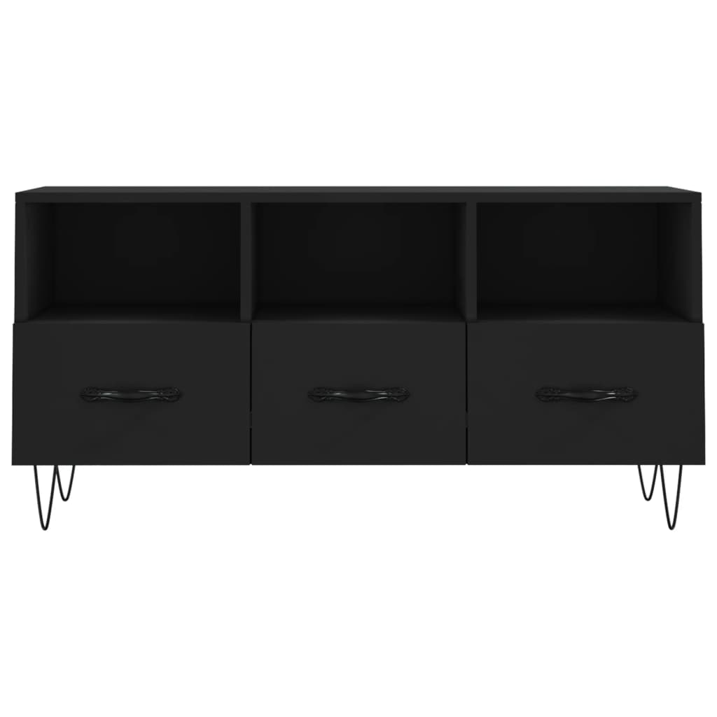 Tv Skříňka Černá 102 X 36 X 50 Cm Kompozitní Dřevo