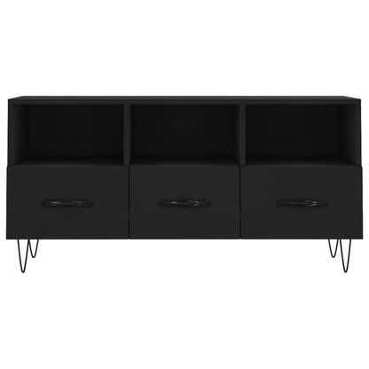 Tv Skříňka Černá 102 X 36 X 50 Cm Kompozitní Dřevo