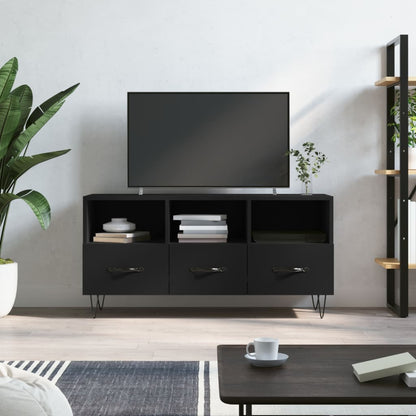 Tv Skříňka Černá 102 X 36 X 50 Cm Kompozitní Dřevo