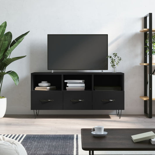 Tv Skříňka Černá 102 X 36 X 50 Cm Kompozitní Dřevo
