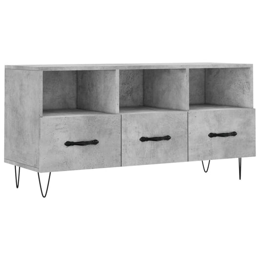 Tv Skříňka Betonově Šedá 102 X 36 X 50 Cm Kompozitní Dřevo