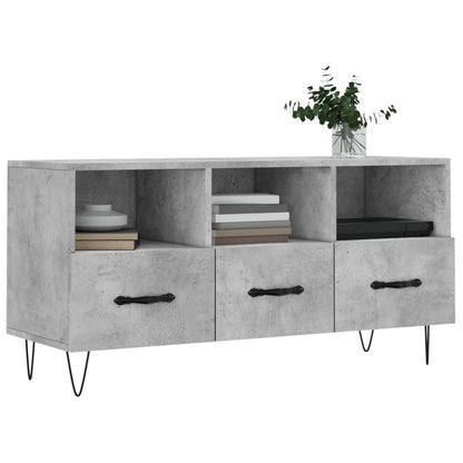 Tv Skříňka Betonově Šedá 102 X 36 X 50 Cm Kompozitní Dřevo
