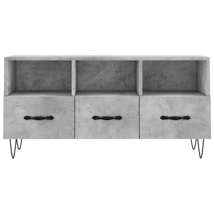 Tv Skříňka Betonově Šedá 102 X 36 X 50 Cm Kompozitní Dřevo