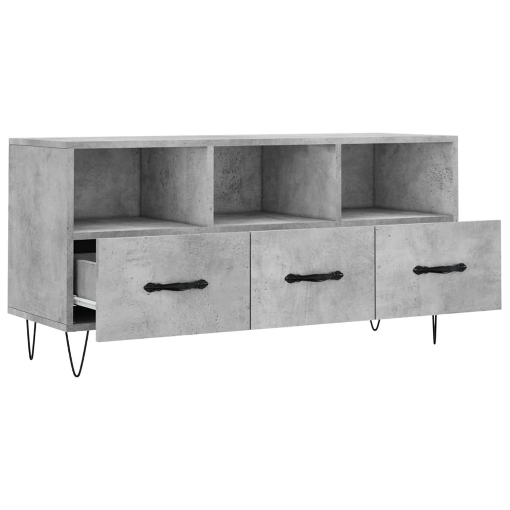 Tv Skříňka Betonově Šedá 102 X 36 X 50 Cm Kompozitní Dřevo