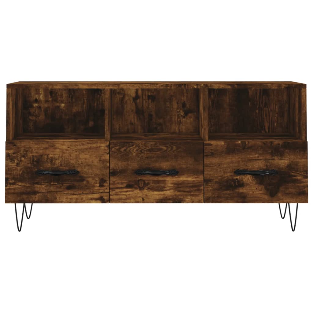Tv Skříňka Kouřový Dub 102 X 36 X 50 Cm Kompozitní Dřevo