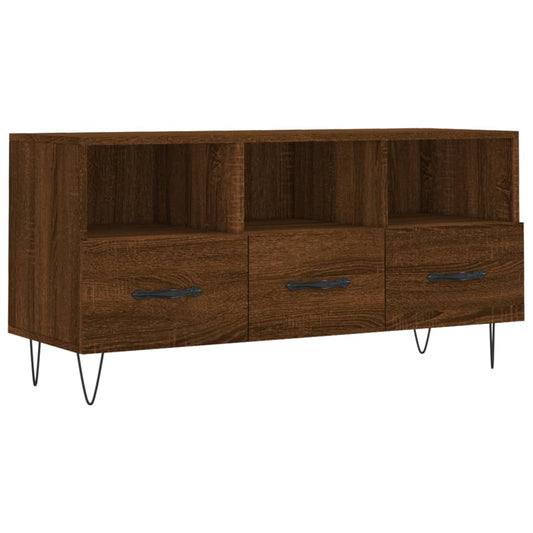 Tv Skříňka Hnědý Dub 102 X 36 X 50 Cm Kompozitní Dřevo