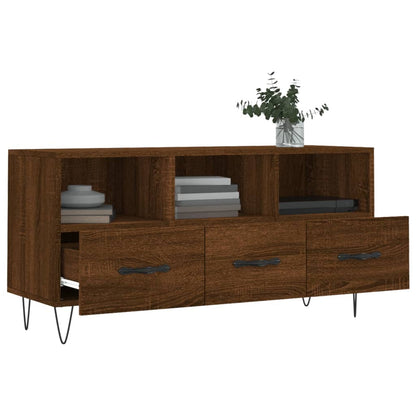 Tv Skříňka Hnědý Dub 102 X 36 X 50 Cm Kompozitní Dřevo