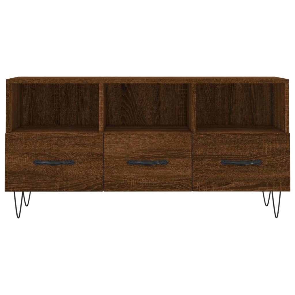 Tv Skříňka Hnědý Dub 102 X 36 X 50 Cm Kompozitní Dřevo