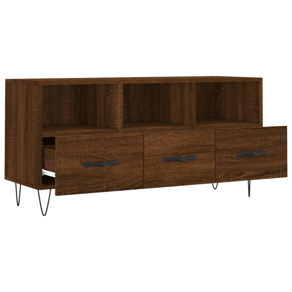 Tv Skříňka Hnědý Dub 102 X 36 X 50 Cm Kompozitní Dřevo