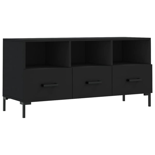 Tv Skříňka Černá 102 X 36 X 50 Cm Kompozitní Dřevo