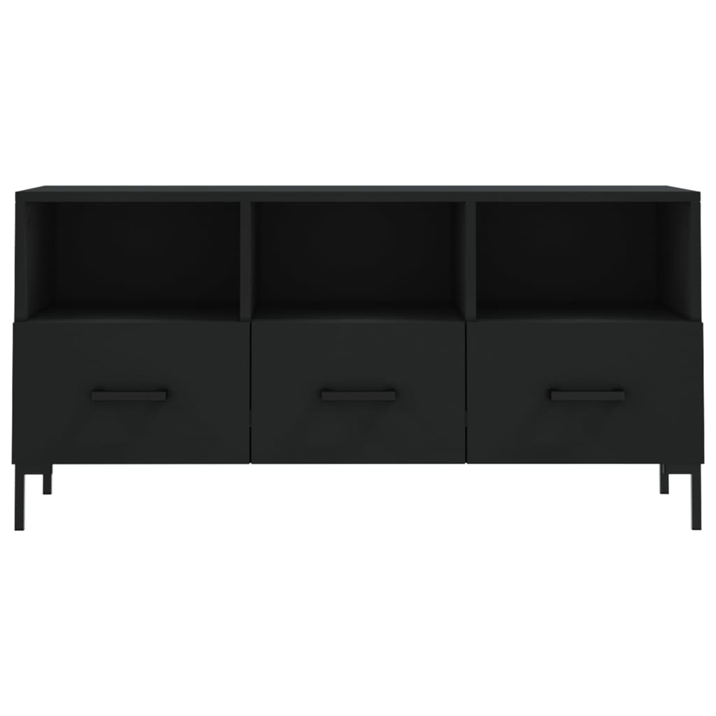 Tv Skříňka Černá 102 X 36 X 50 Cm Kompozitní Dřevo