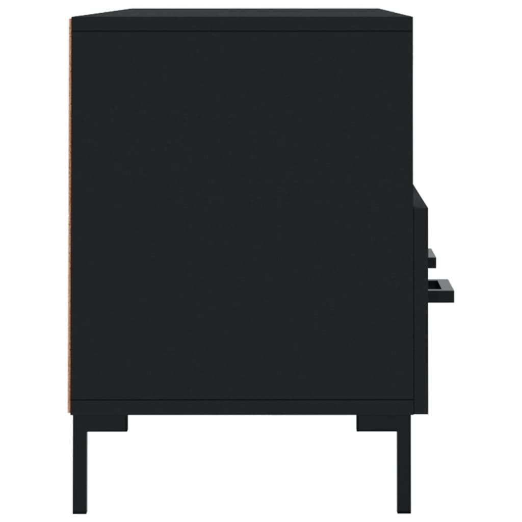 Tv Skříňka Černá 102 X 36 X 50 Cm Kompozitní Dřevo