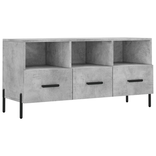 Tv Skříňka Betonově Šedá 102 X 36 X 50 Cm Kompozitní Dřevo