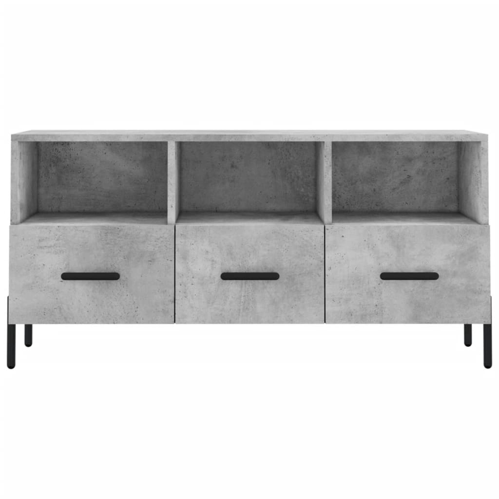 Tv Skříňka Betonově Šedá 102 X 36 X 50 Cm Kompozitní Dřevo
