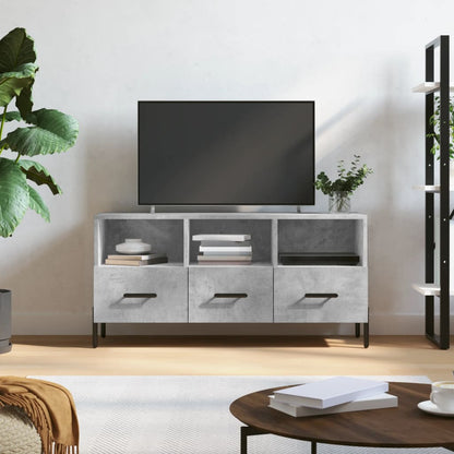 Tv Skříňka Betonově Šedá 102 X 36 X 50 Cm Kompozitní Dřevo