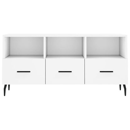 Tv Skříňka Bílá 102 X 36 X 50 Cm Kompozitní Dřevo