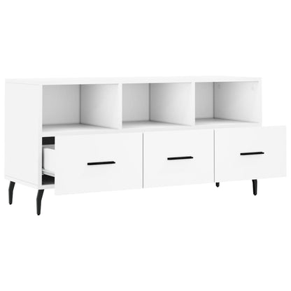 Tv Skříňka Bílá 102 X 36 X 50 Cm Kompozitní Dřevo