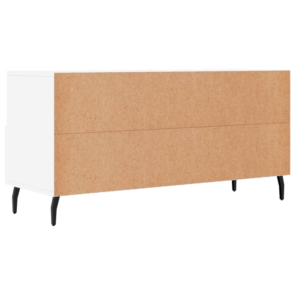 Tv Skříňka Bílá 102 X 36 X 50 Cm Kompozitní Dřevo
